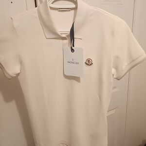 Moncler Men's Cream Polo Shirt